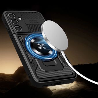 Defender Armor Magsafe Ring TPU/TPC Samsung S24/S25 - čierne