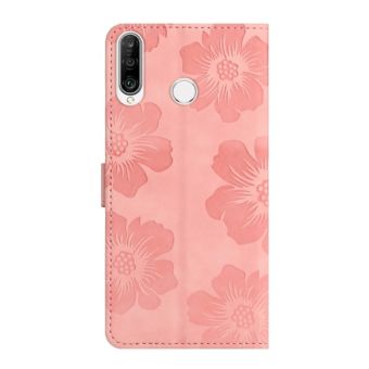 Obal Mezzo Book Huawei P30 Lite Kvety ružový