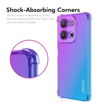 Obal Enkay Airbag Xiaomi Redmi 15C ružovo-zlatý