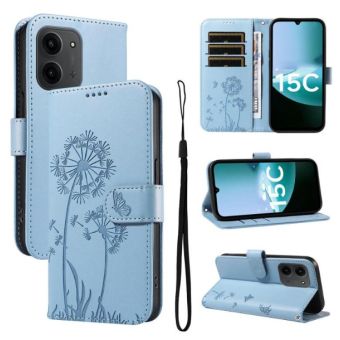 Obal Mezzo Book Xiaomi Redmi 15C púpavy ružovo-zlatý