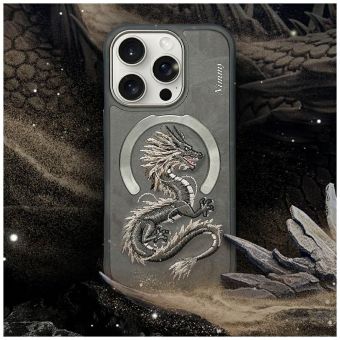 NIMMY case DRAGON compatible with MagSafe for IPHONE 16 Pro gray