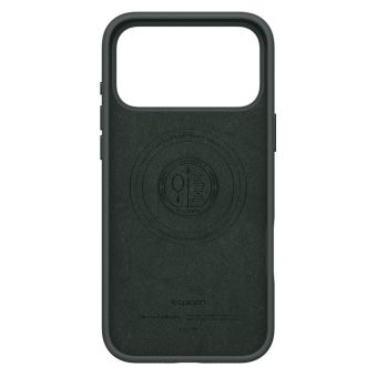 Spigen Silicone Fit Mag Magsafe case for iPhone 17 Pro Abyss Green