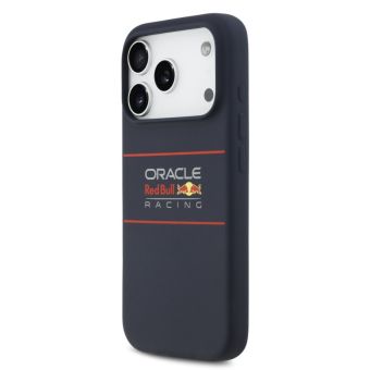 Obal Red Bull Silicone Horizontal Logo MagSafe Apple iPhone 17 Pro RBHMP17L24SIHSRV modrý