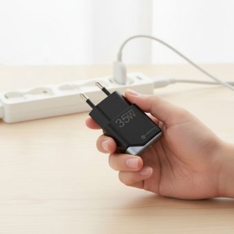 FORCELL F-ENERGY GaN III B135101-E Ultra Slim travel charger 1 x Type C  Plus USB A PD QC4.0 3A 35W black