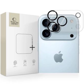 Ochranné sklo na fotoaparát Tech-Protect Cam Fit+ Apple iPhone 17 Pro Max transparentné
