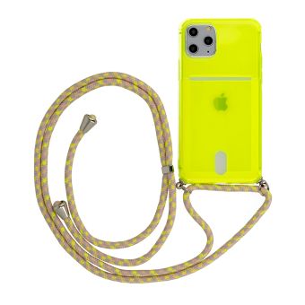 Obal Silicone Fluo Apple iPhone 12 Mini limetkový (+ šnúrka)