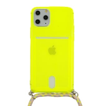 Obal Silicone Fluo Apple iPhone 12 Mini limetkový (+ šnúrka)
