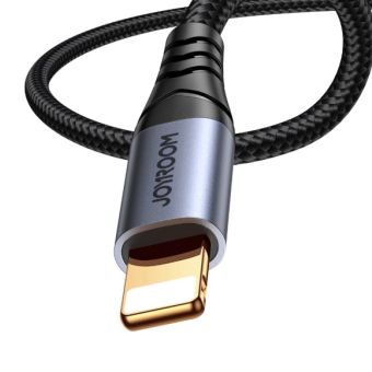 Joyroom Audio Transfer Series SY-A06, AUX 3,5mm/Lightning 8 pin, 1.2m, čierny