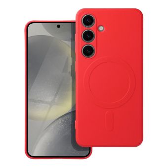 Obal SILICONE MAG COVER MagSafe Samsung Galaxy S26 5G S941 červený