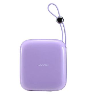 Joyroom Jelly Series JR-L002 Powerbank, 10000 mAh, 22.5W; vstavaný kábel USB-C, fialová