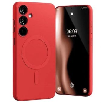 Obal Mercury SemiSilicone Magsafe Samsung Galaxy S24 5G S921 červený