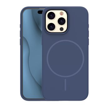 Obal Silicone Thin Mag Apple iPhone 16 Pro tmavomodrý