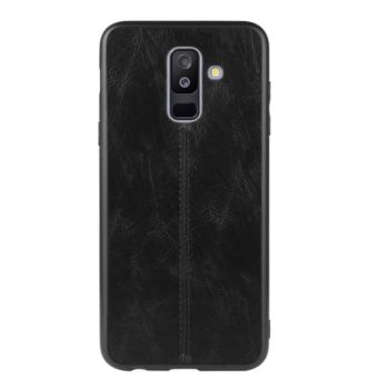 Obal PU TPU Samsung Galaxy A6 Plus čierny