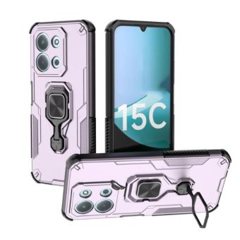 Obal Armor Ring Stand Xiaomi Redmi 15C/POCO C85 svetlo-ružový