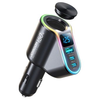 Joyroom 4v1 JR-CL21, USB-A QC3.0/2xUSB-C PD 150W, čierna