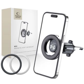 Tech-Protect N53 MagSafe, magnetický držiak telefónu ventilačná mriežka, čierny