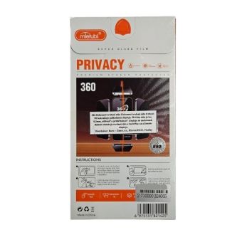 Ochranné sklo Mietubl 5D Privacy/Antispy 360 Apple iPhone 16 Pro čierne