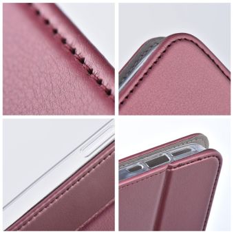 Smart Magneto Book Samsung A57 A576 5G - červené (vínové)