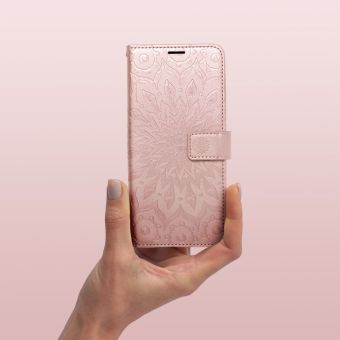 MEZZO Book case for SAMSUNG A37 5G mandala rose gold