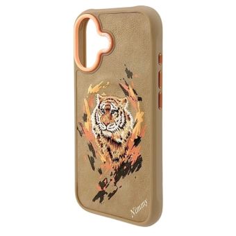 Obal Nimmy Tiger MagSafe Apple iPhone 17 hnedý