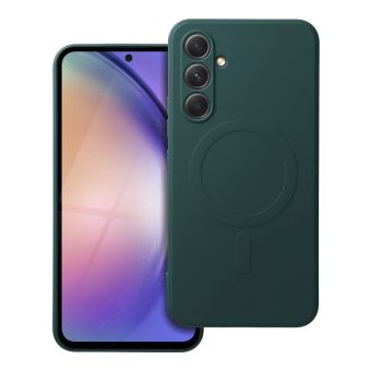 Obal SILICONE MAG COVER MagSafe Samsung Galaxy A57 5G A576 zelený