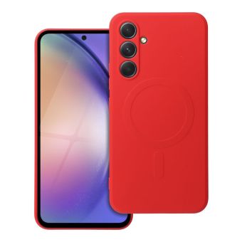 Obal SILICONE MAG COVER MagSafe Samsung Galaxy A37 5G A376 červený
