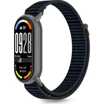 Remienok Tech-Protect Nylon Stripe Xiaomi Smart Band 8/9/10/NFC čierno oranžový