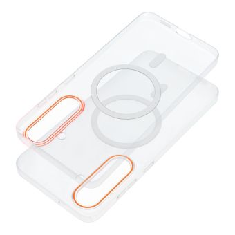 Obal GO ORANGE MagSafe Samsung Galaxy A57 5G A576 transparentný