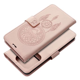 Obal Mezzo Book Xiaomi Redmi Note 15 5G lapač snov ružovo-zlatý