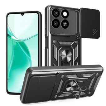 Obal Camshield Ring Armor ZTE Blade A35/A55 čierny