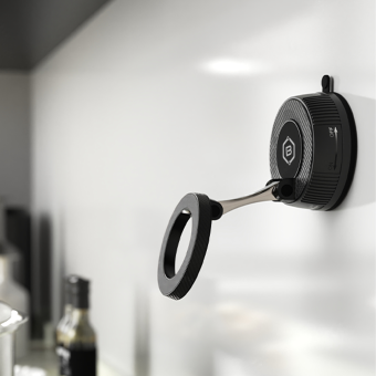 Blavec BHV-03, magnetický držiak, podtlakový (sklo, palubovka), čierny