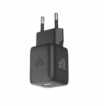 iPEAX GaN sieťová nabíjačka 35W, USB-C 35W + USB-A 27W, čierna