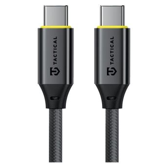 Tactical Fast Rope Aramid 2.0 USB-C/USB-C 30cm 100W šedý