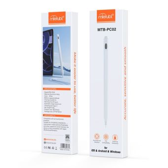 MIETUBL Stylus MTB-PC02, aktívny Stylus, pre iPad a Android, biely