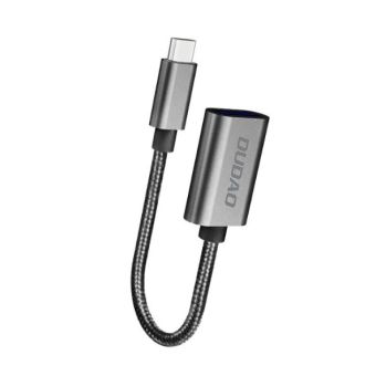Dudao L15T OTG Adaptér USB-C/USB-A šedý