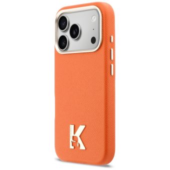 Karl Lagerfeld HC MAGSAFE PU FW W/ KHEAD LOGO  iPhone 17 Pro 6,3 oranžové