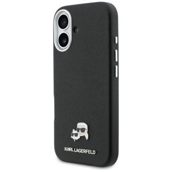 Obal Karl Lagerfeld PU Karl and Choupette Heads Pins MagSafe Apple iPhone 17 KLHMP17S6PFKCLK čierny