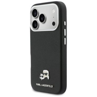 Obal Karl Lagerfeld PU Karl and Choupette Heads Pins MagSafe Apple iPhone 17 Pro Max KLHMP17X6PFKCLK čierny