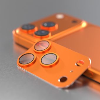 Sklo Etteri Guard objektív fotoaparátu iPhone 17 Pro Max - oranžové
