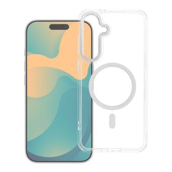Obal FRAME CLEAR HYBRID MAG COVER MagSafe Samsung Galaxy A57 5G A576 transparentný