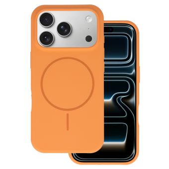Obal Silicone Thin Mag Slim Apple iPhone 17 oranžový