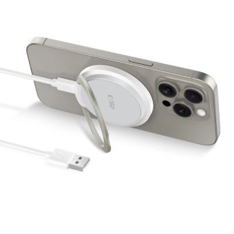 Tech-Protect QI15W-A33 MagSafe nabíjačka/stojan biela