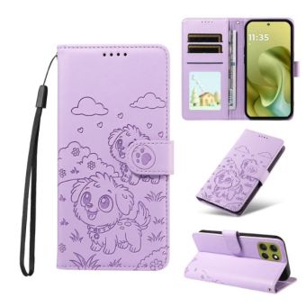 Obal Mezzo Book RFID Motorola Moto G86 5G/G86 Power 5G Pes fialový