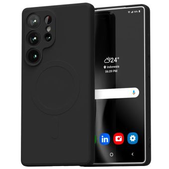 Mercury Silicone Magsafe TPU Samsung S25 Ultra S938 - čierny