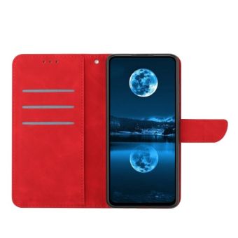 Obal Stitch Book Samsung Galaxy A14 4G A145/A14 5G A146 červený
