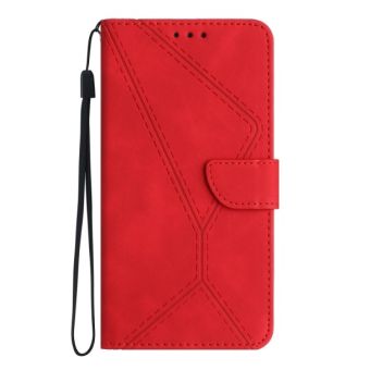 Obal Stitch Book Samsung Galaxy A14 4G A145/A14 5G A146 červený