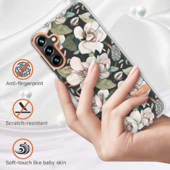 Obal IMD TPU Samsung Galaxy A13 4G A135 kvety ružový