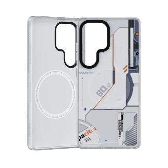 Obal Benks Dynamic Magsafe Mecha D045 Samsung Galaxy S25 Ultra 5G S938 biely