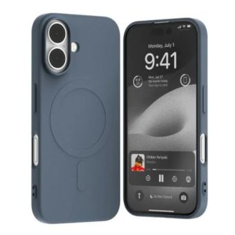 Obal Mercury SemiSilicone MagSafe Apple iPhone 16 modrý