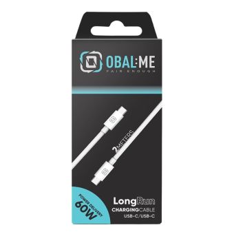 OBAL:ME LongRun USB-C/USB-C 60W 2m biely